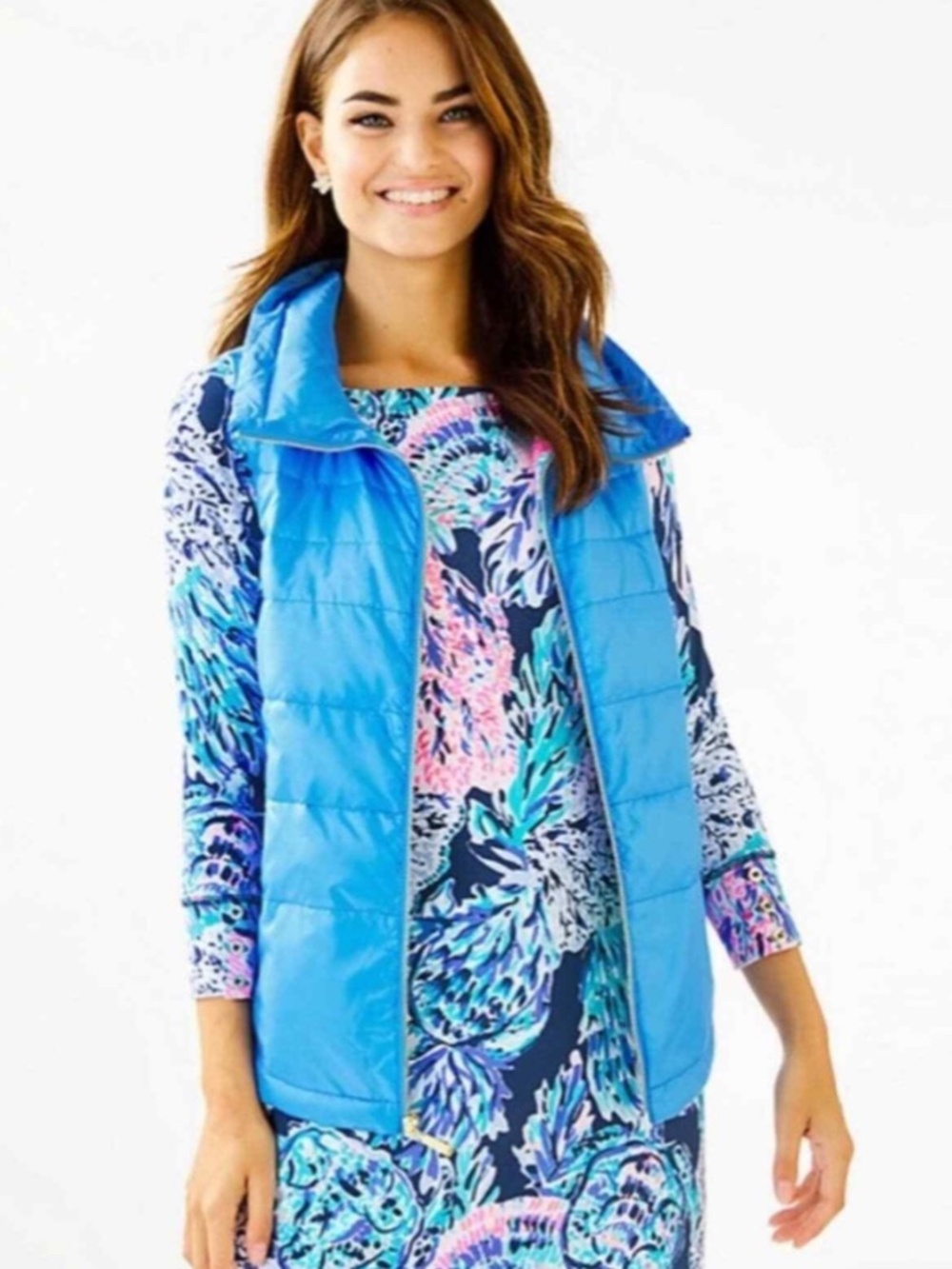 Lilly Pulitzer Puffer Vest XL